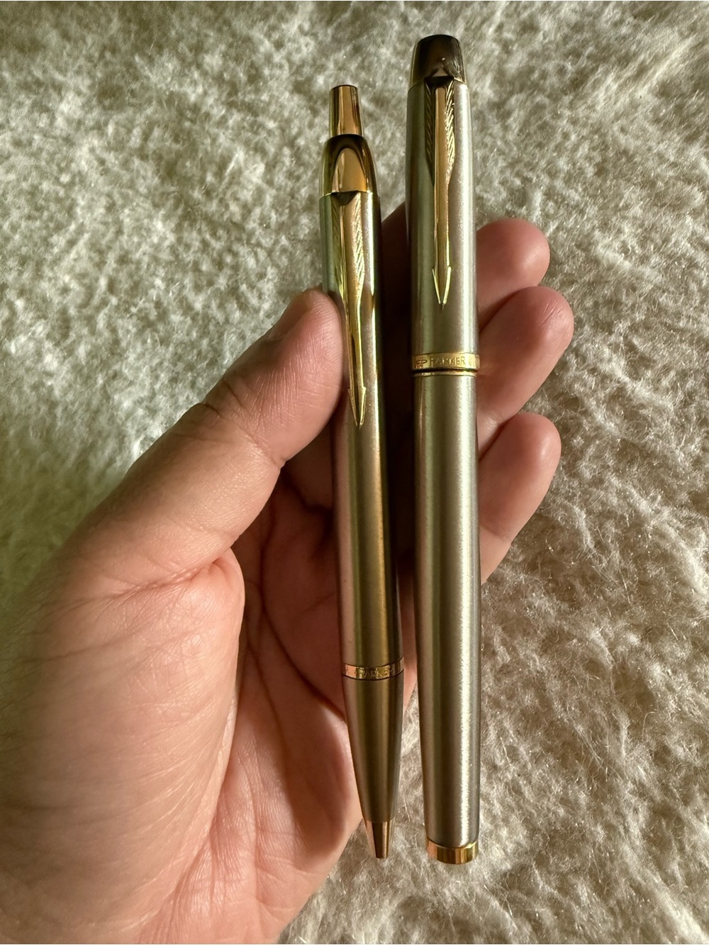 Parker Pen Gold Fountain & Ballpoint Pen Set